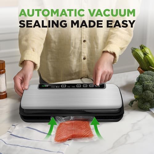 Stainless steel sealer with LED touch controls — photo 3