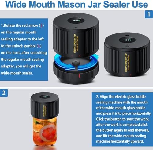 Electric Mason jar sealer with auto pause — photo 4