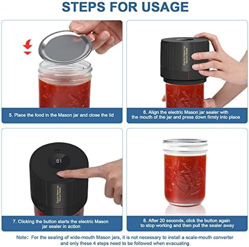 Cordless Mason jar sealer with LED — photo 5