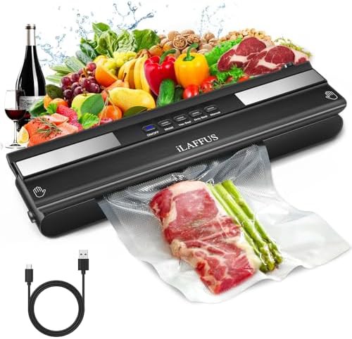 Large Cordless External Vacuum Sealer in Black