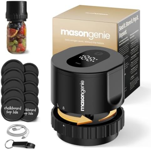 Automated Mason jar sealer with chalkboard lids