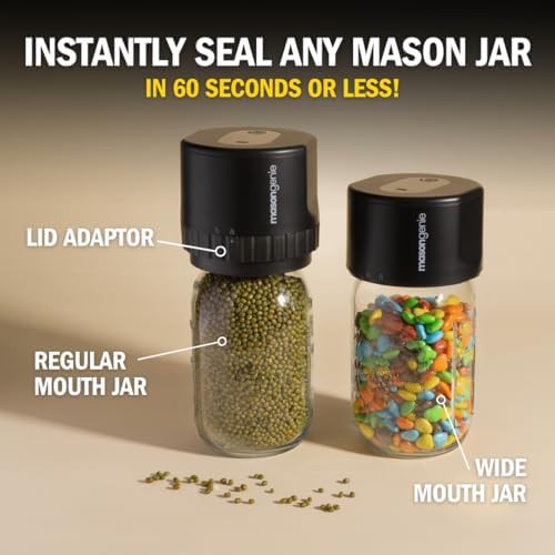 Automated Mason jar sealer with chalkboard lids — photo 3