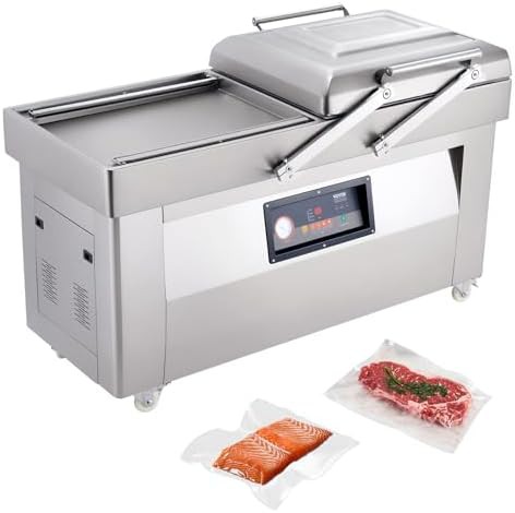 Large commercial chamber sealer for liquids