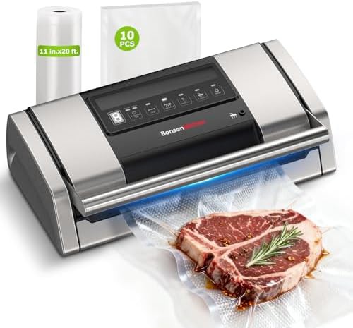 Vacuum Sealer with Digital Timer and Cutter