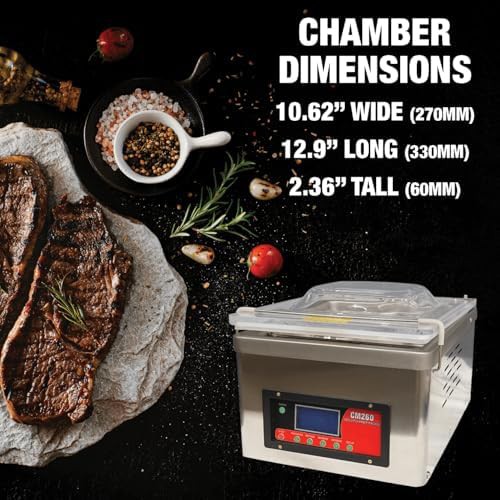 Digital chamber vacuum sealer model CM260 — photo 3