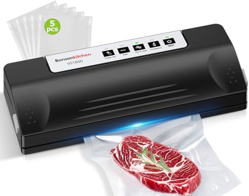 Black and Silver Compact Food Sealer