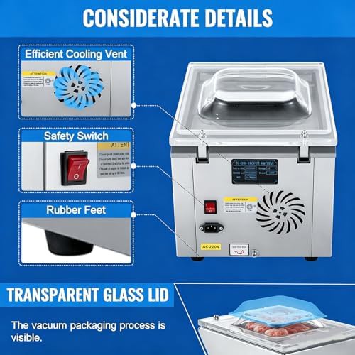Professional Stainless Steel Chamber Vacuum Sealer — photo 5