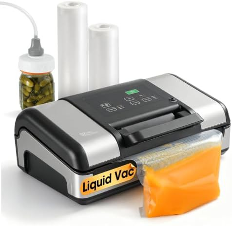 Vacuum sealer for food and liquids