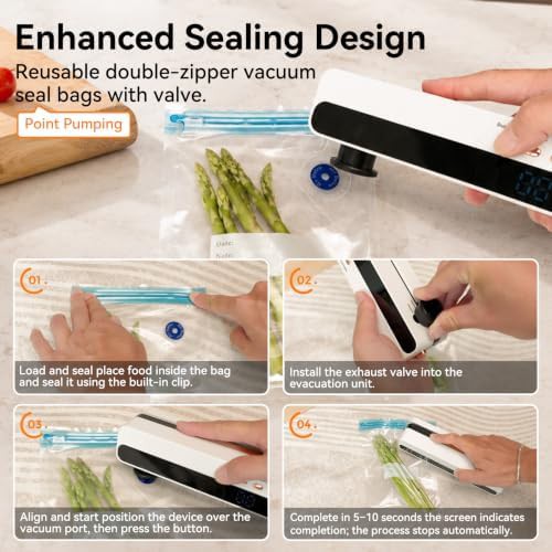 Portable Cordless Handheld Sealer with LED Indicator — photo 5